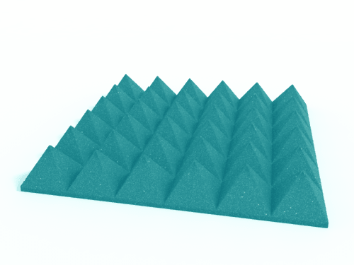 4 Inch Acoustic Foam Pyramid Style Panels - 13 Color Options