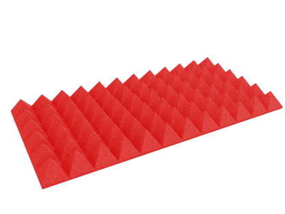 4 Inch Acoustic Foam Pyramid Style Panels - 13 Color Options