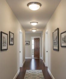 13"w 1-Light LED Flush Mount [6 PACK] Ceiling Lights Brushed Nickel Finish by RP Lighting