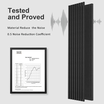 Acoustical 100% Polyester Wall Panel, 48x24x0.7 Sound Proof Wall Panels