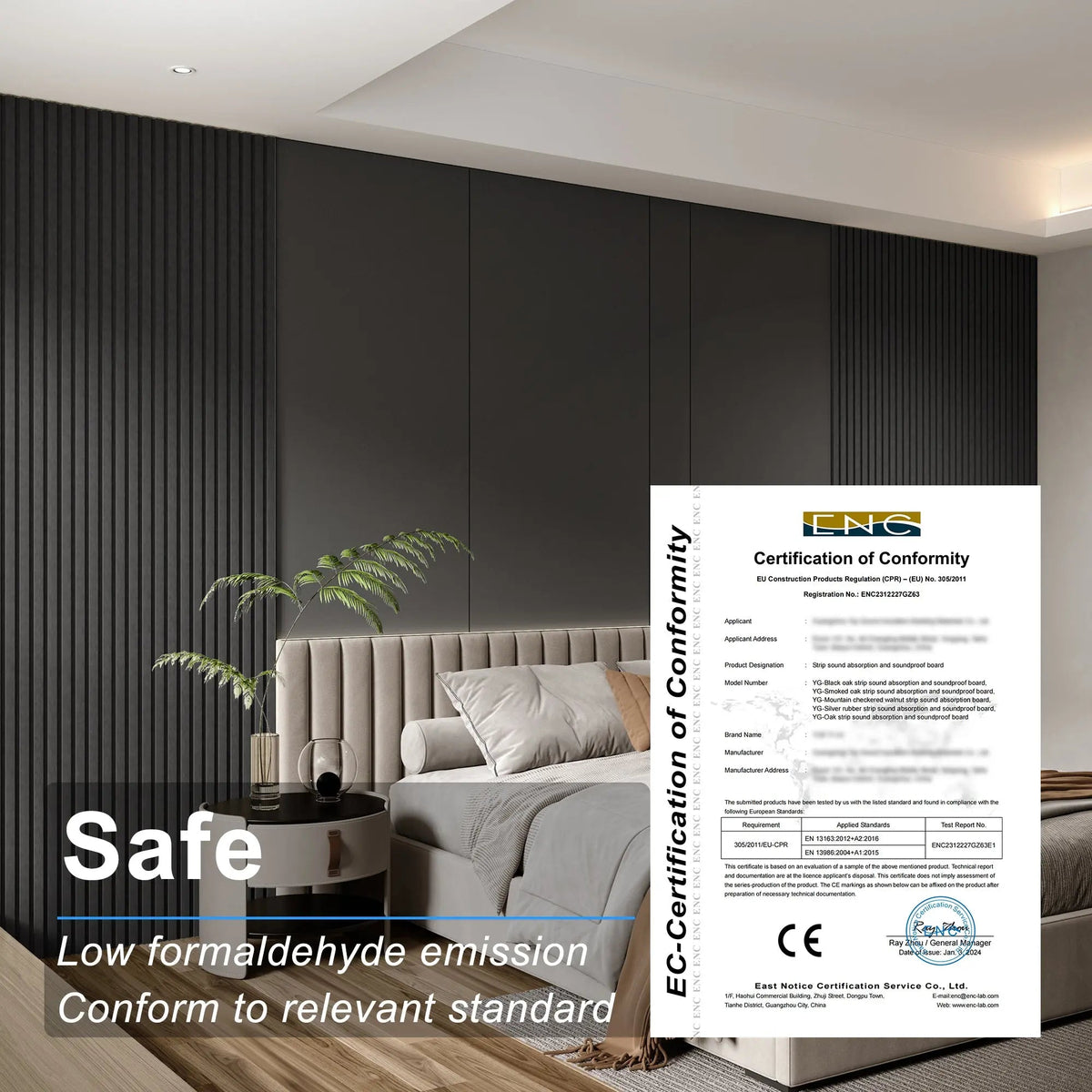 Acoustical 100% Polyester Wall Panel, 48x24x0.7 Sound Proof Wall Panels