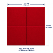 Decorative Acoustic Wall Panels – Sound Absorbing Upholstered Panels (1.44 m2 - 15.5 sq ft) 4-Pack