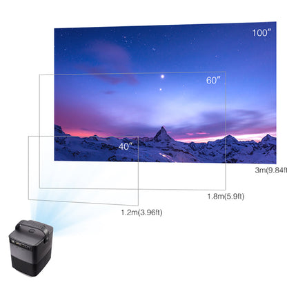 HD LED Projector with Sound and Remote
