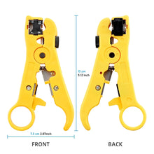 Multi-Functional Coaxial Cable Stripping Pliers | Wire Stripper Tool for UTP/STP RG59 RG6 RG7 RG11