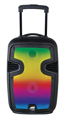 Naxa Portable 12” Bluetooth® Blaze Party Speaker with Full Glow Disco Lights (NDS-1215)