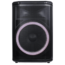 Norcent 12" Portable Wheeled Bluetooth Speaker w Microphone and Flashing Lights