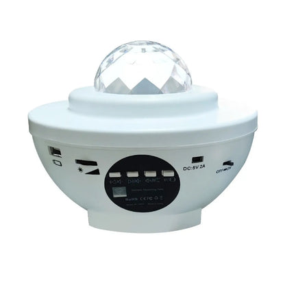 LED Star Projector Night Light with USB Control and Music Player