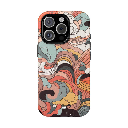 ABSTRACT DOODLE CLOUDS | Tough Phone Case
